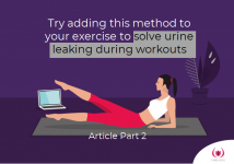 solve urine leak during exercise